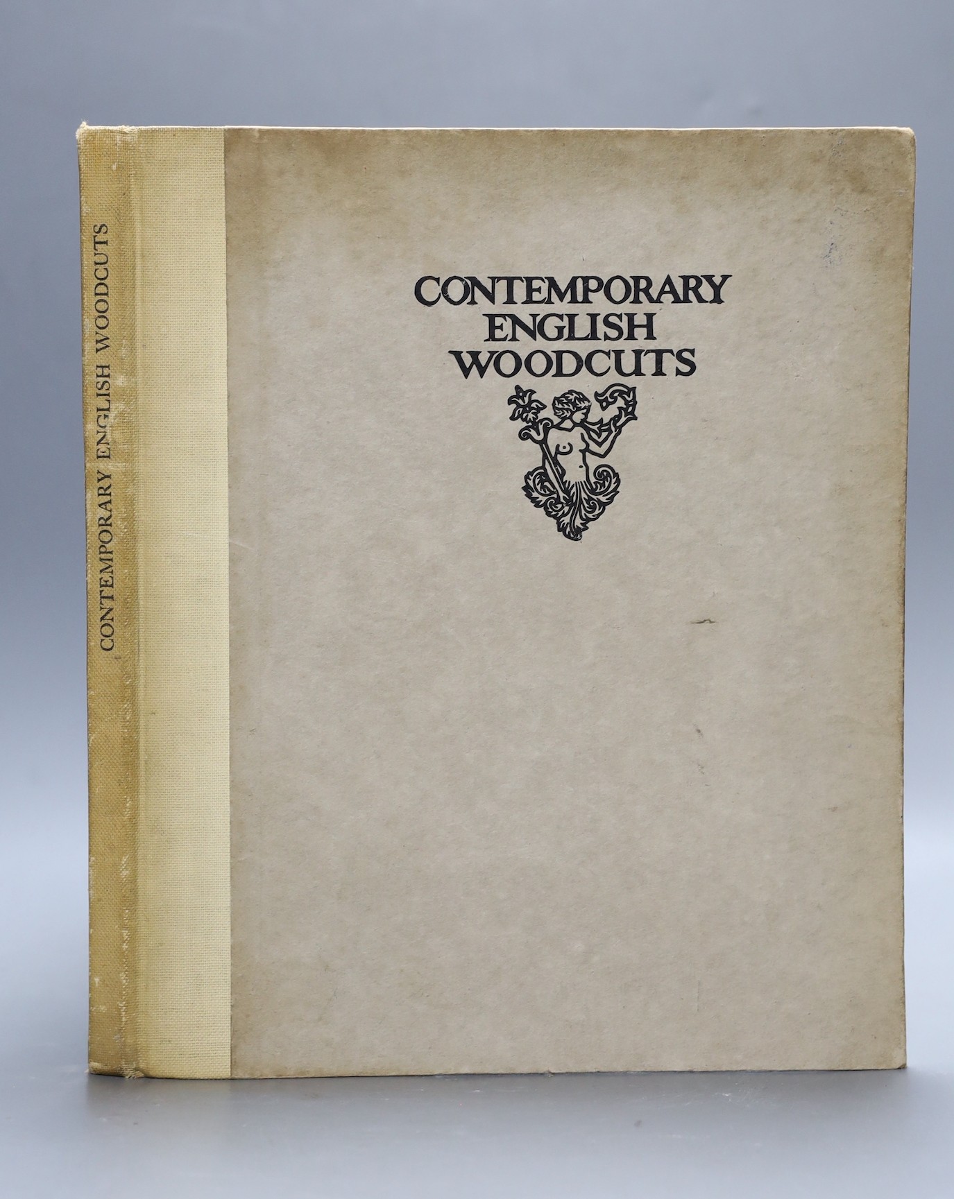 Dodgson, Campbell - Contemporary English Woodcuts, one of 550, folio, original half cloth, with 27 woodcut plates, Duckworth & Company, London, 1922